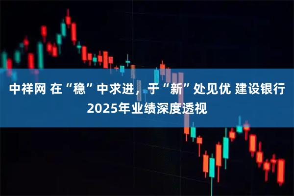 中祥网 在“稳”中求进，于“新”处见优 建设银行2025年业绩深度透视